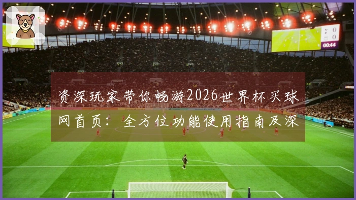 资深玩家带你畅游2026世界杯买球网首页：全方位功能使用指南及深度体验